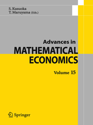 cover image of Advances in Mathematical Economics Volume 15